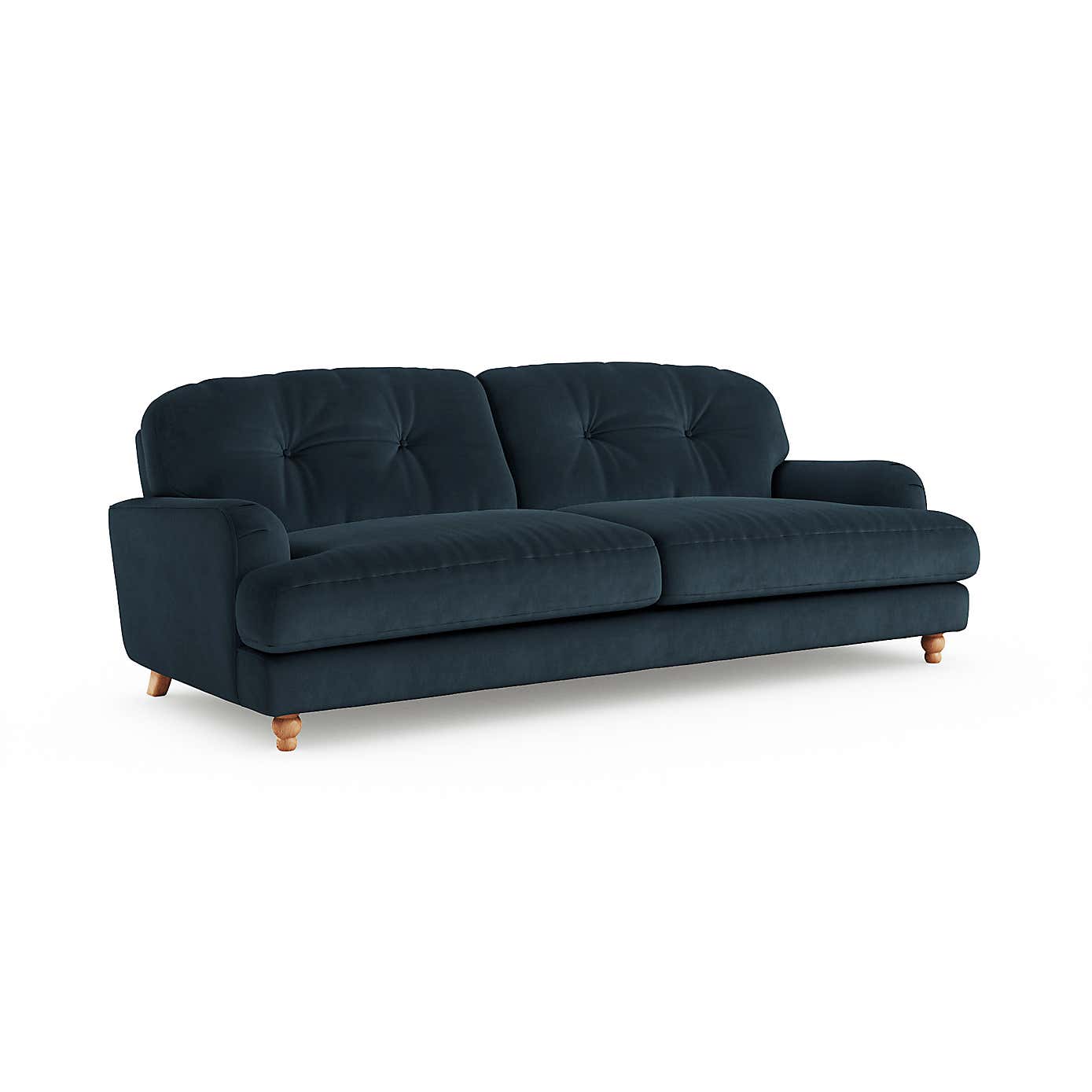 Martha Matte Plush Velvet 4 Seater Sofa