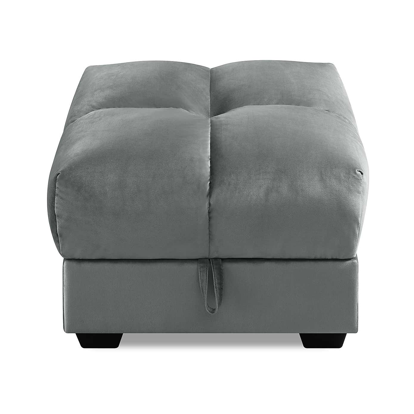 Margo Velvet Storage Ottoman
