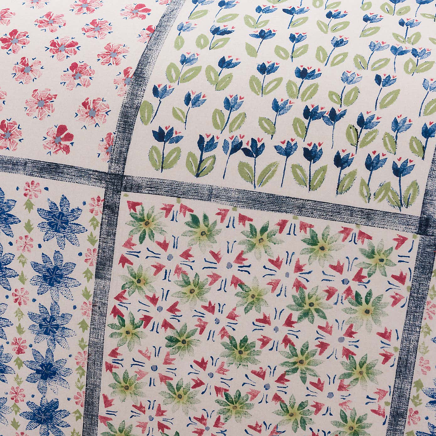 Celeste Green Cotton Duvet Cover and Pillowcase Set