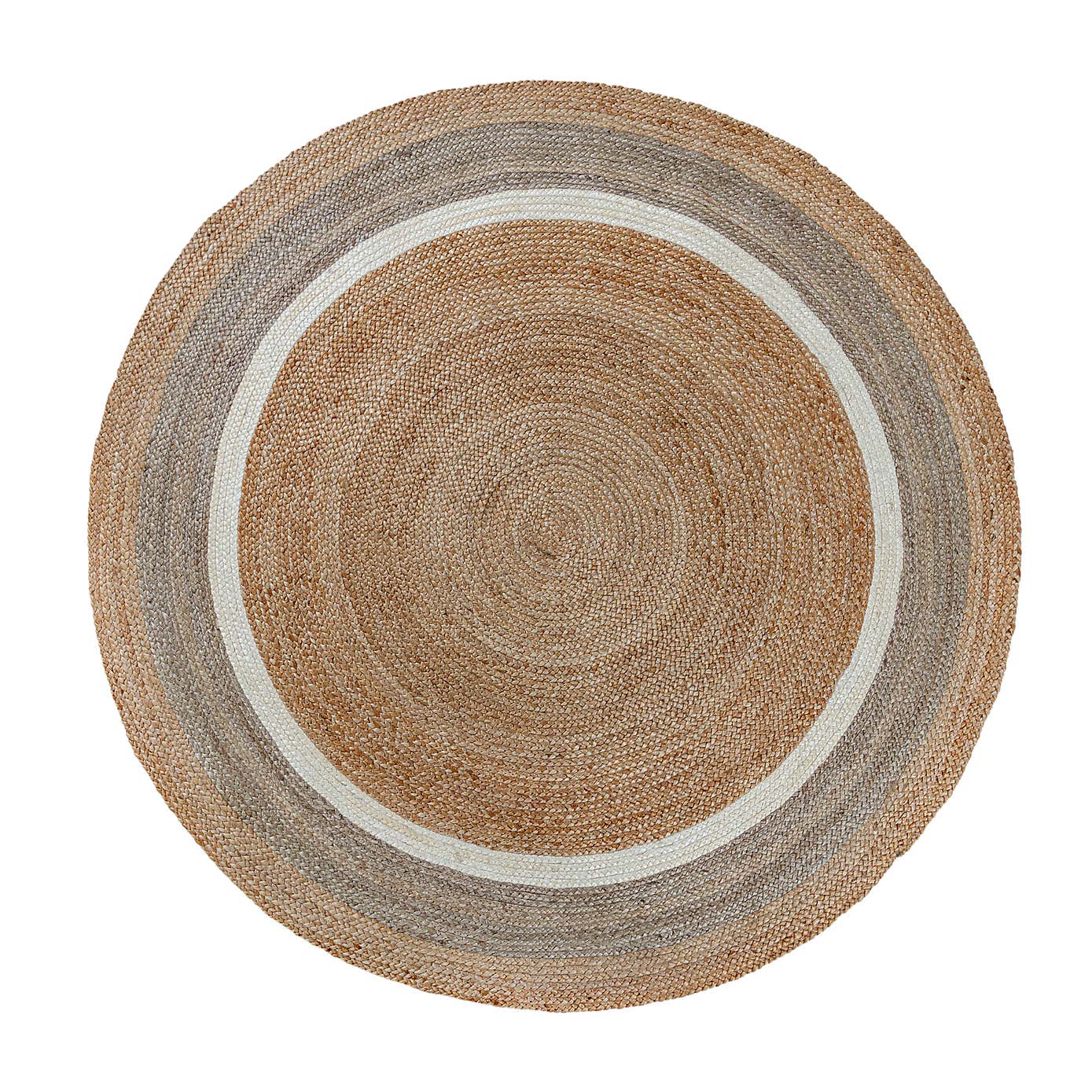 Elements Natural Jute Border Round Rug