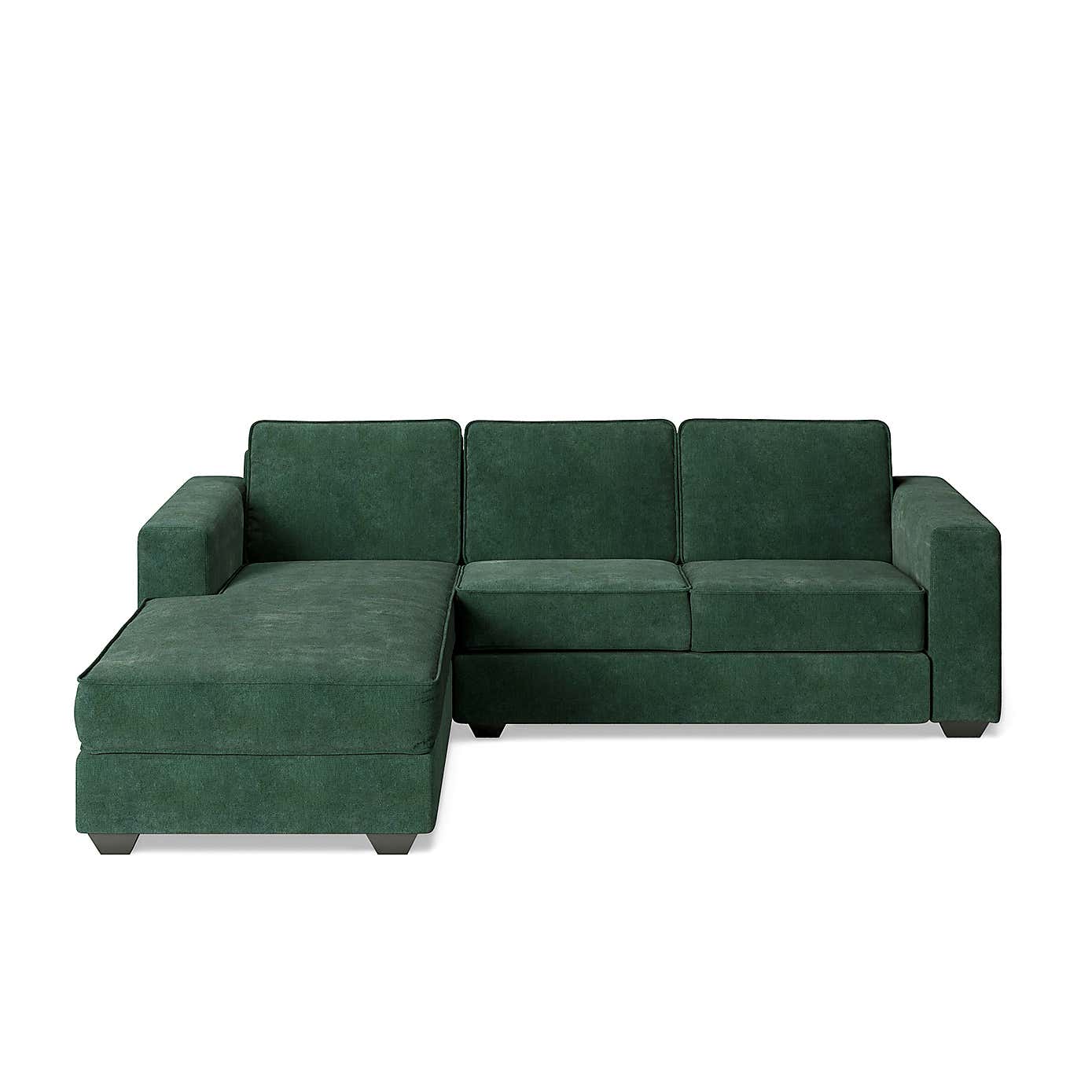 Claude Soft Tonal Chenille Corner Chaise Sofa