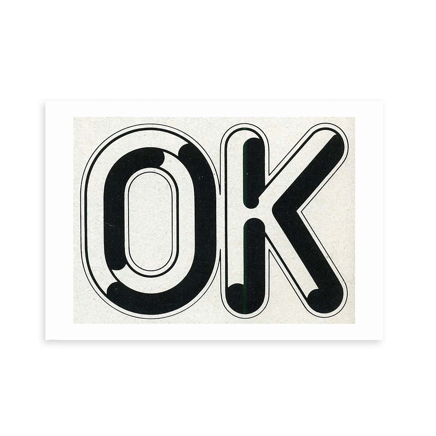 East End Prints OK Print by Vintage by Hemingway