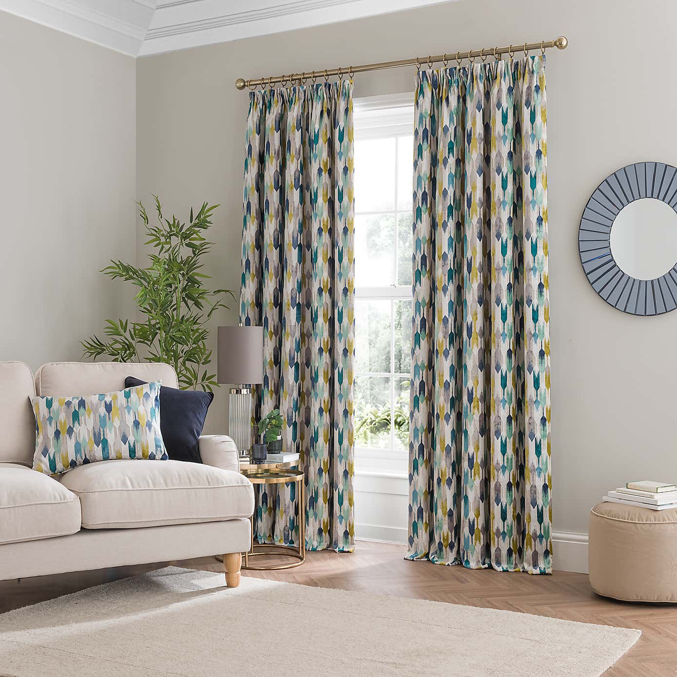 Kelso Pencil Pleat Velvet Curtains