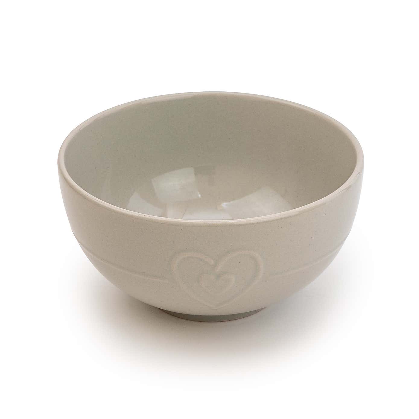 Hearts Grey Bowl