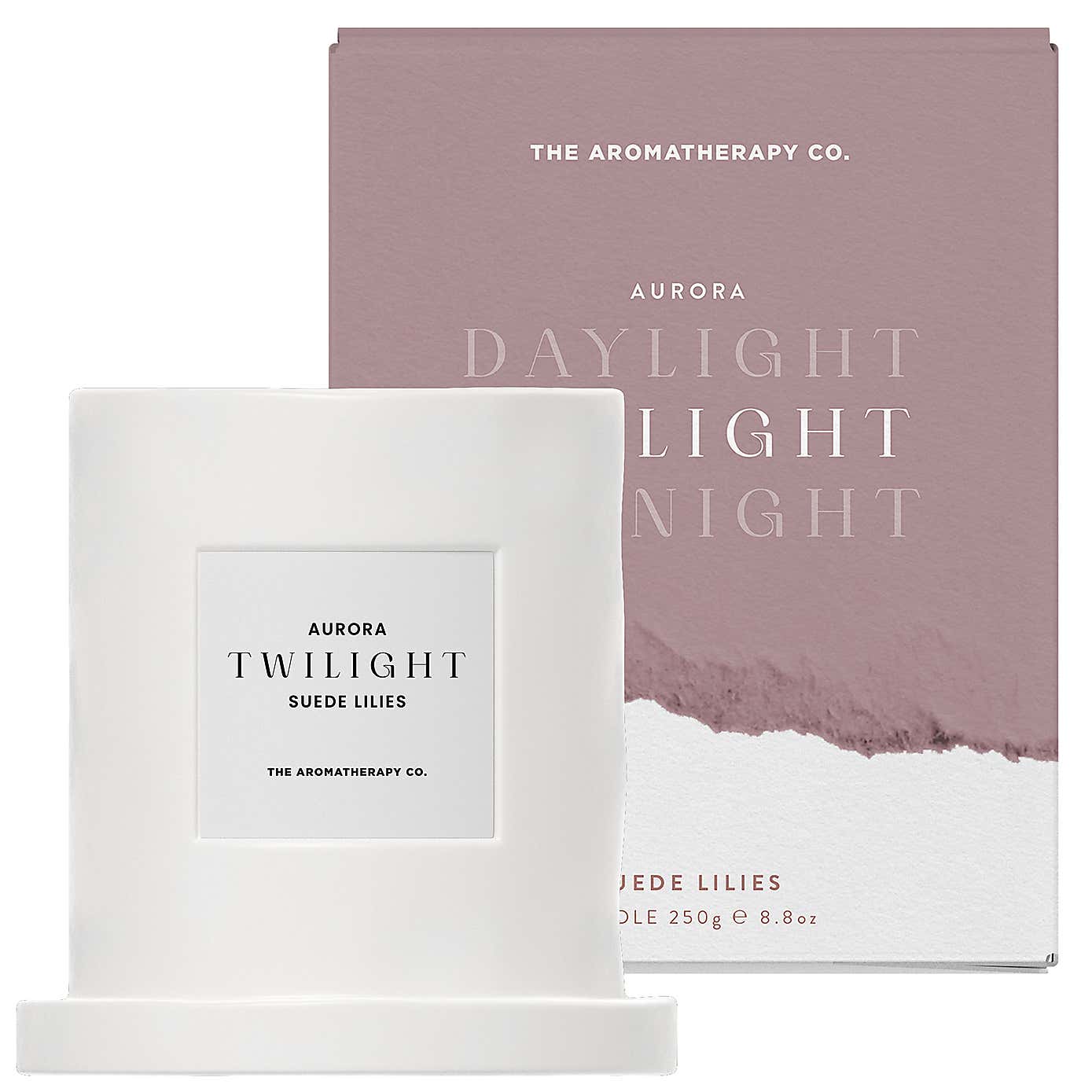 The Aromatherapy Co Ceramic Aurora Twilight Candle 250g