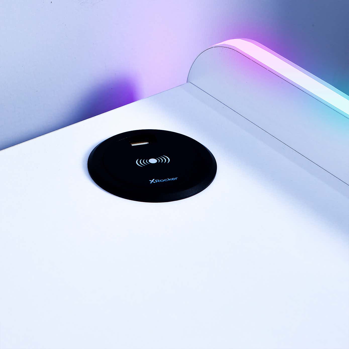 Electra Bedside Table with Wireless Charging and LED Lights