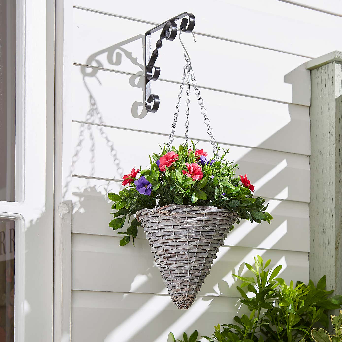 Artificial Petunia Plant in Hanging Basket