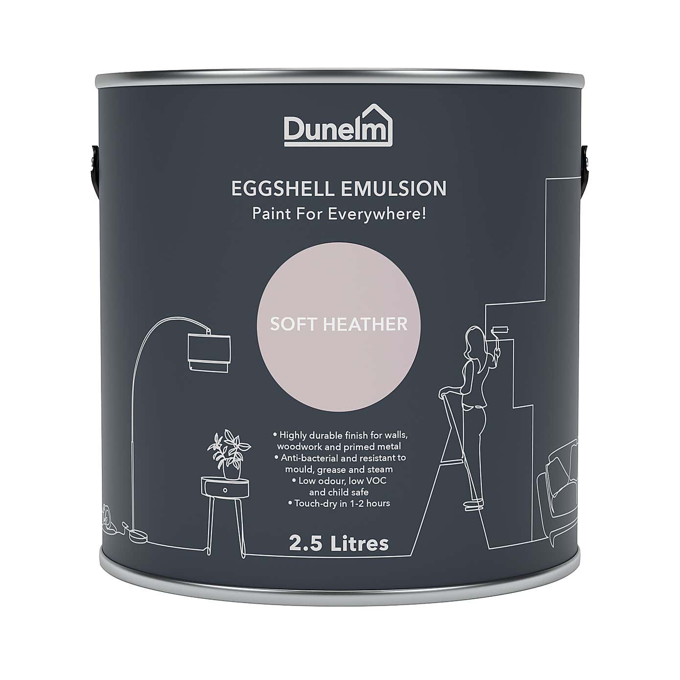 Dunelm Soft Heather Eggshell Emulsion Paint