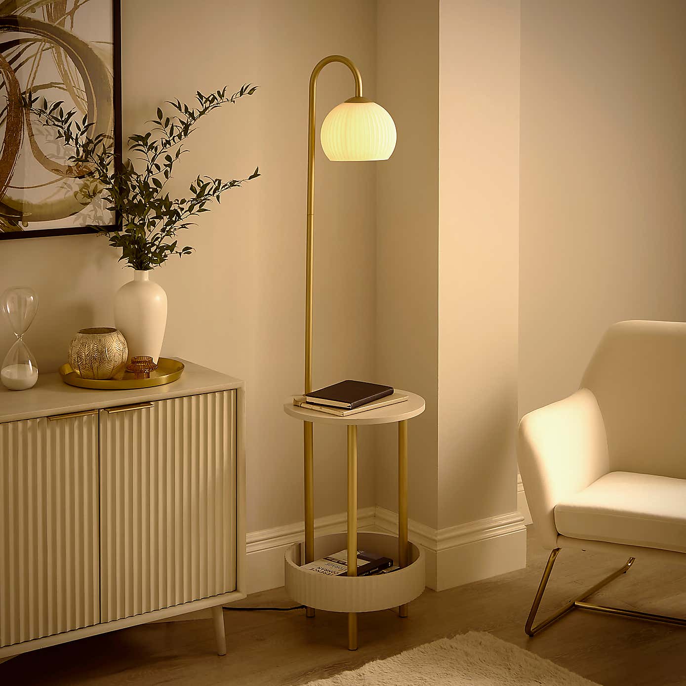 Georgi Shelved Floor Lamp