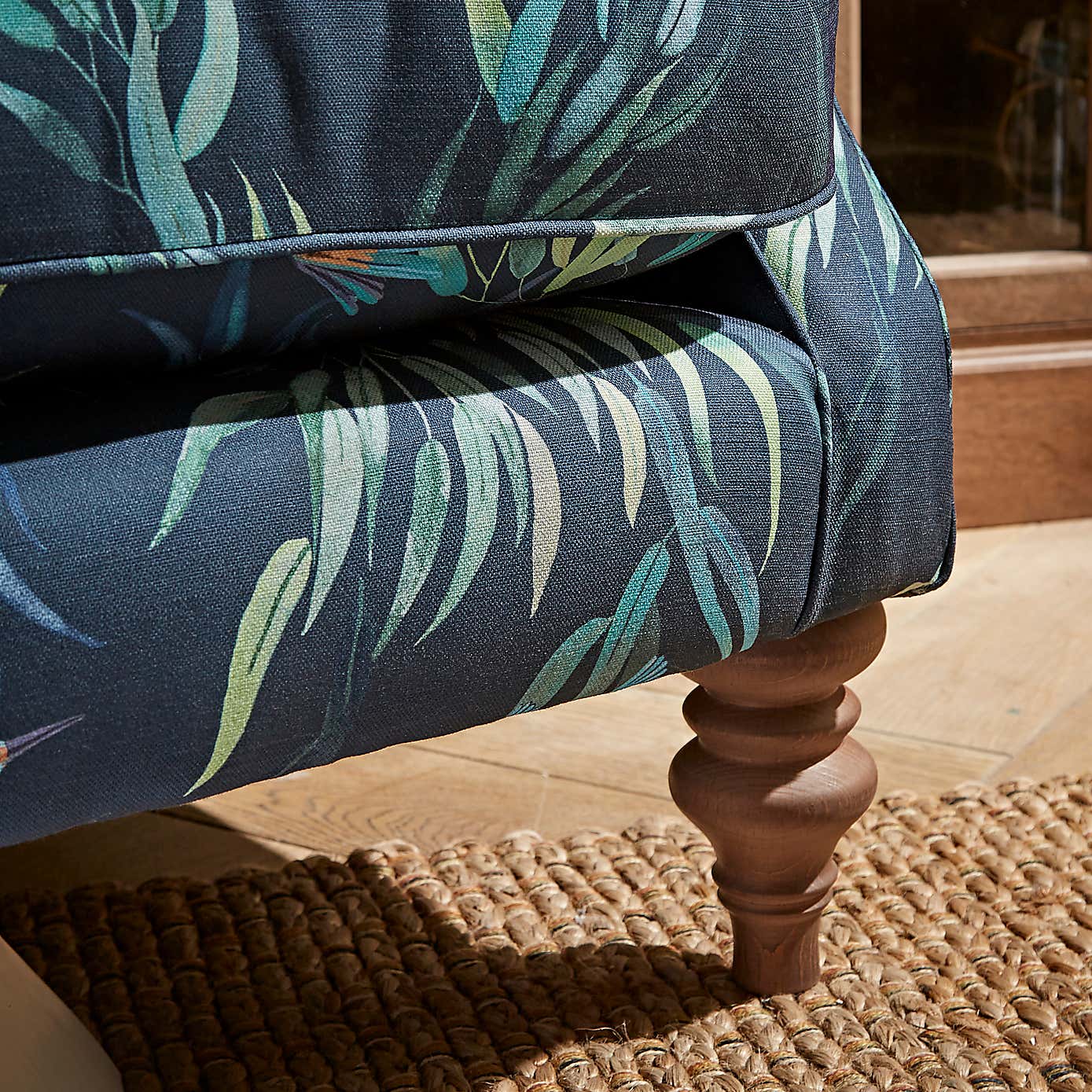 Charbury Kingfisher Print Occasional Armchair