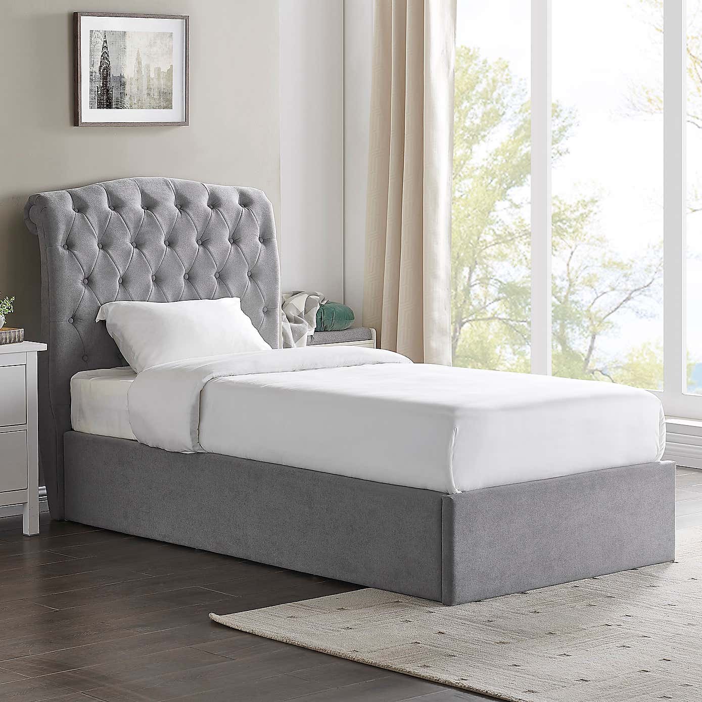 Rosa Storage Bed Charcoal