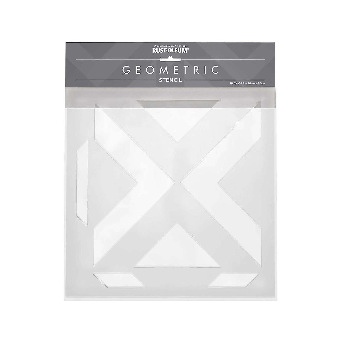 Pack of 2 Rust-Oleum Geometric Stencil