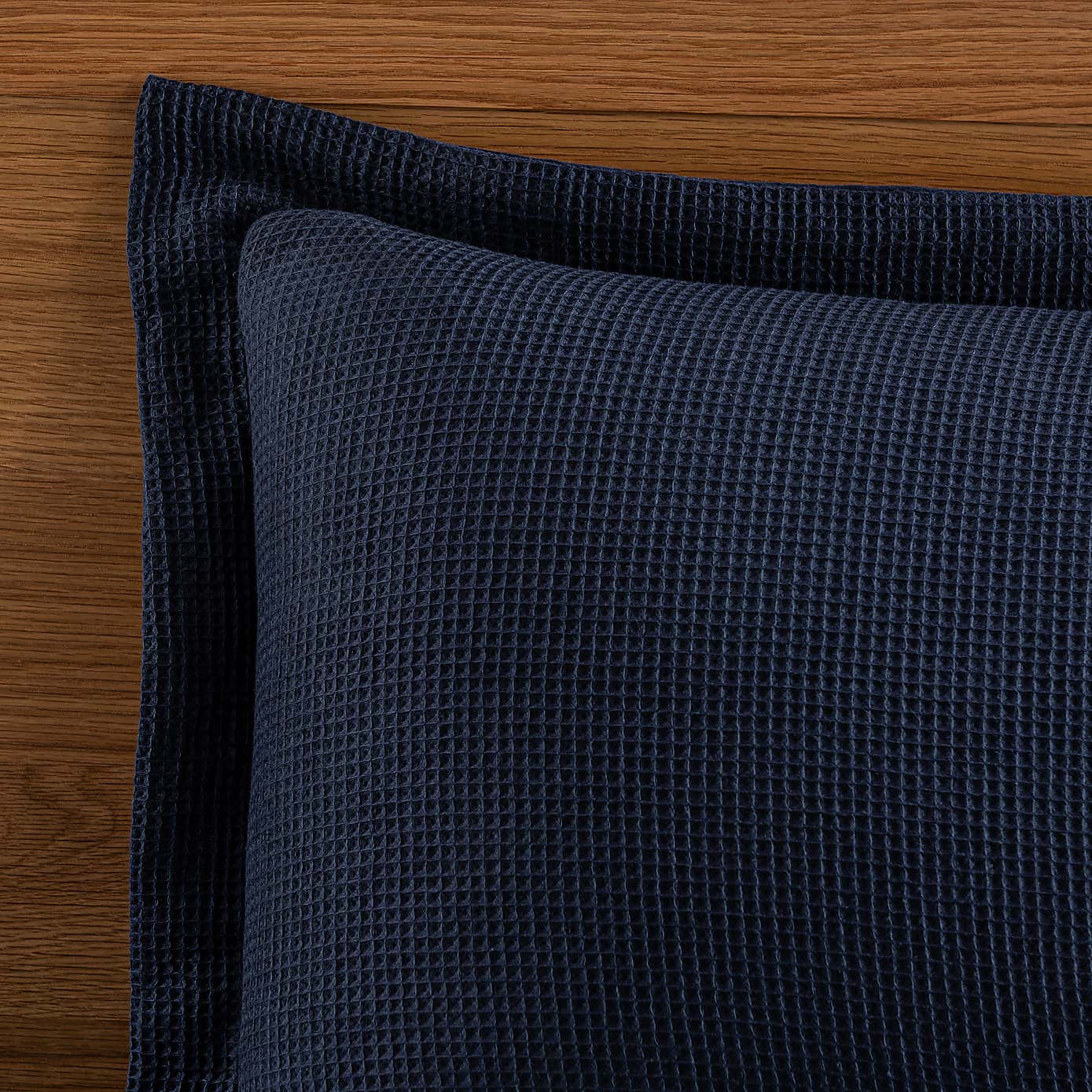 Alston Waffle Navy Oxford Pillowcase