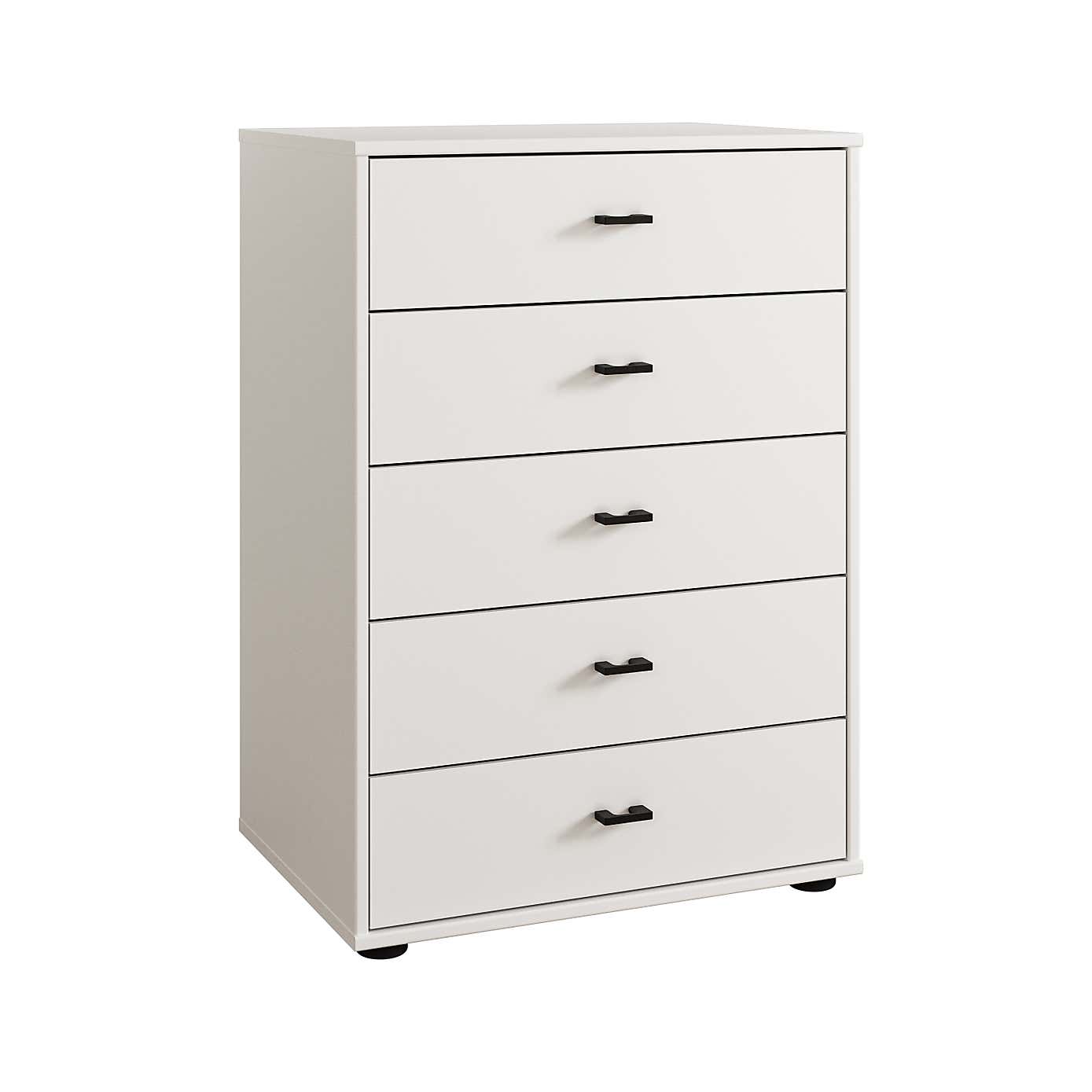 Kahla Matt Small 5 Drawer Chest
