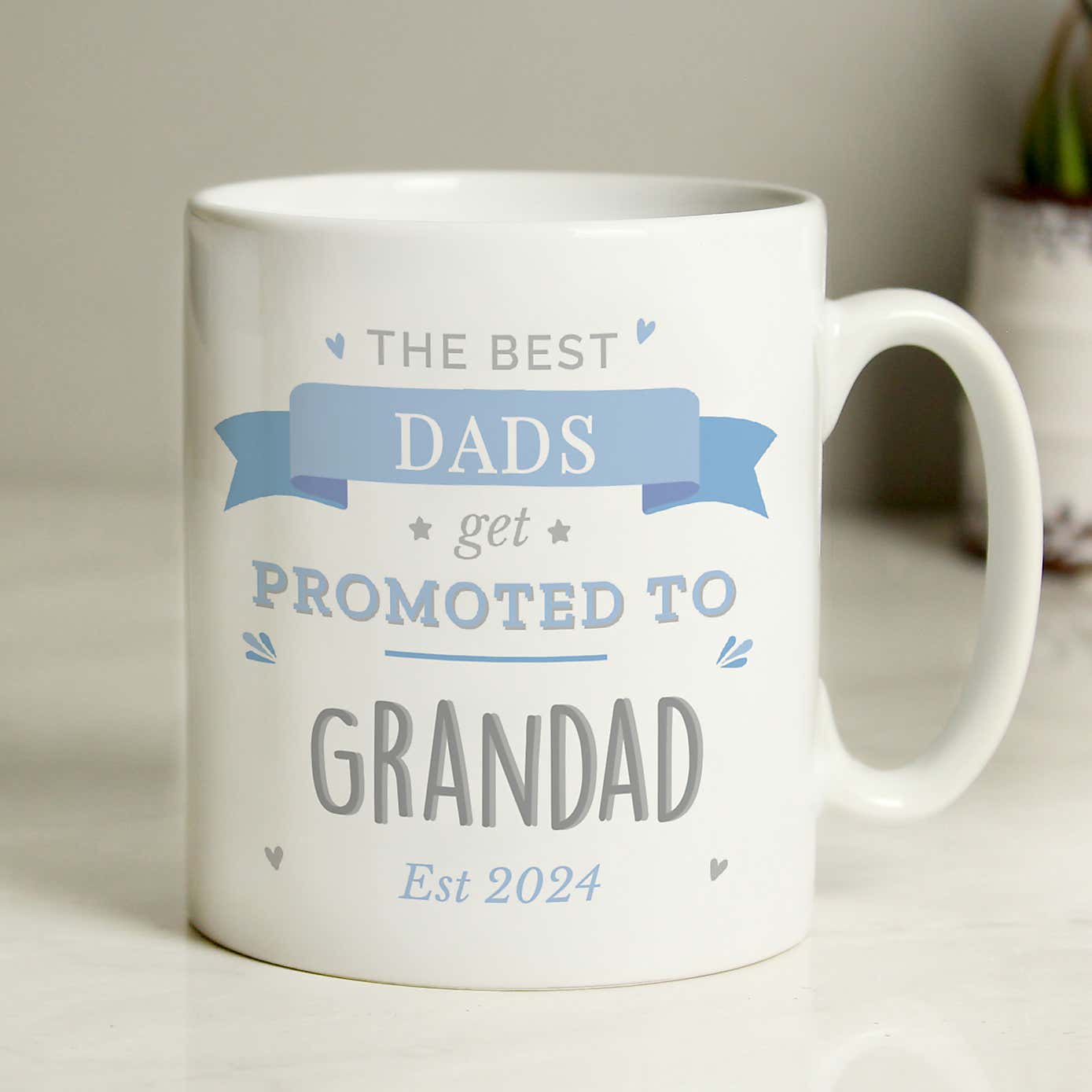 Personalised Promoted to Mug Blue