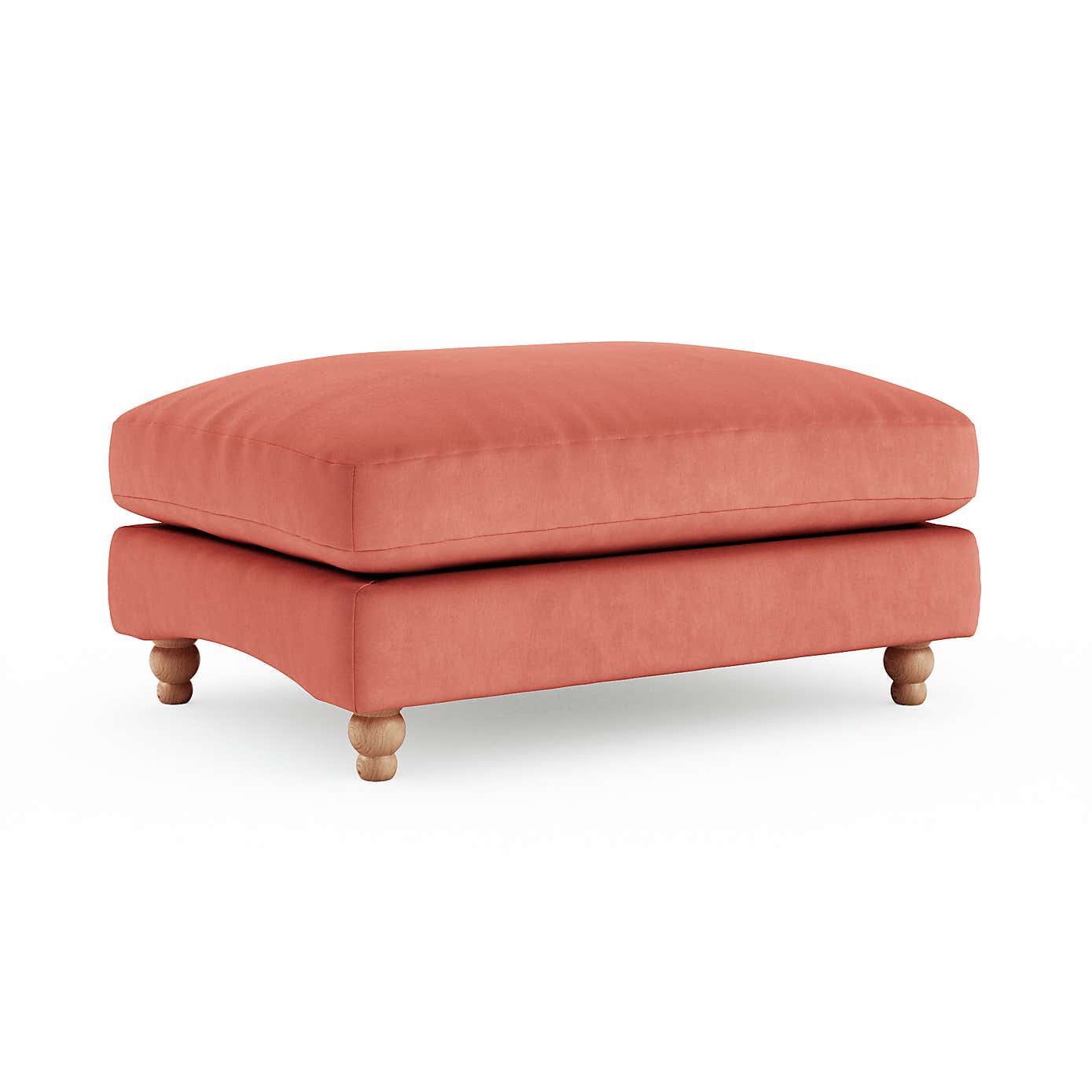 Martha Matte Plush Velvet Footstool