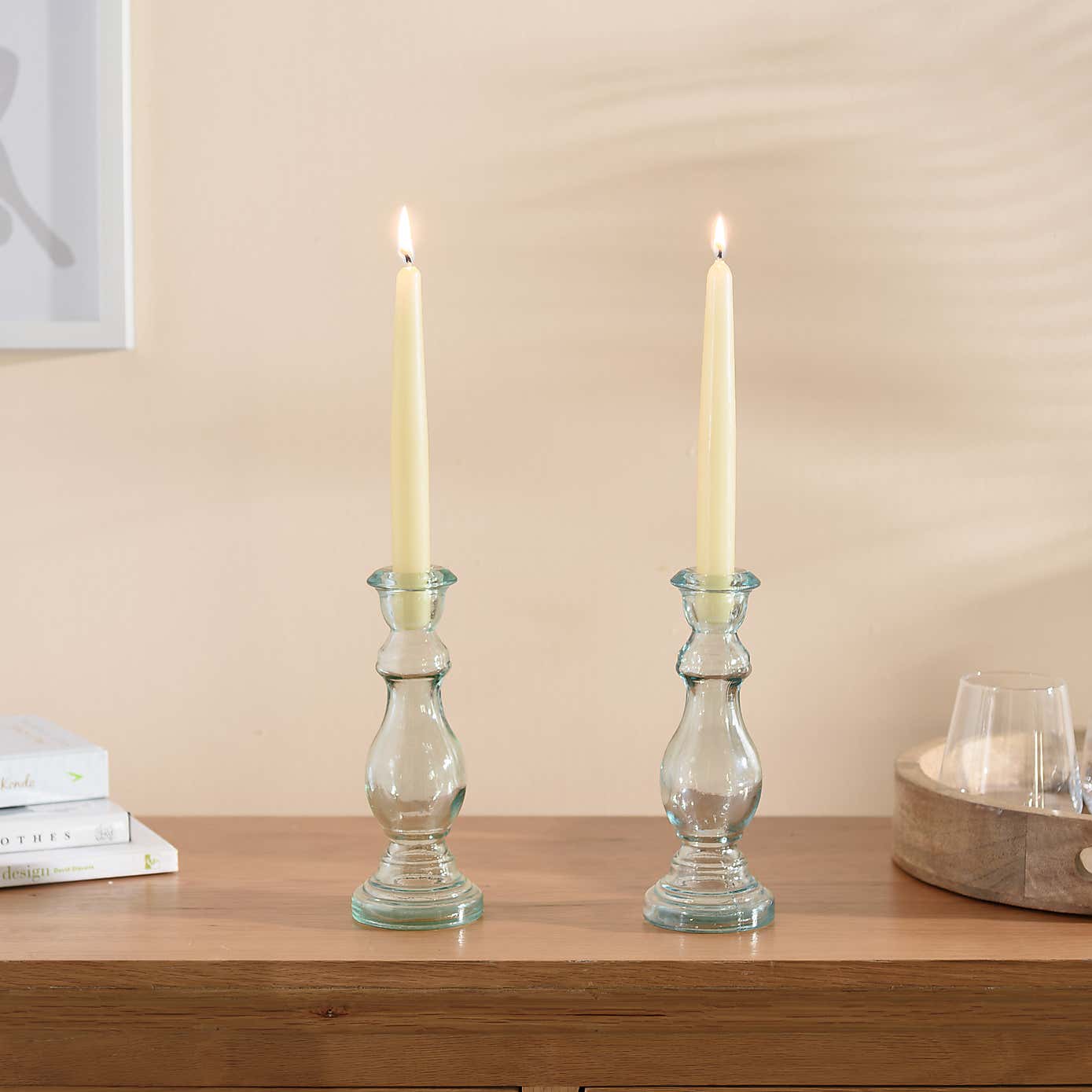 Cream Taper Candle