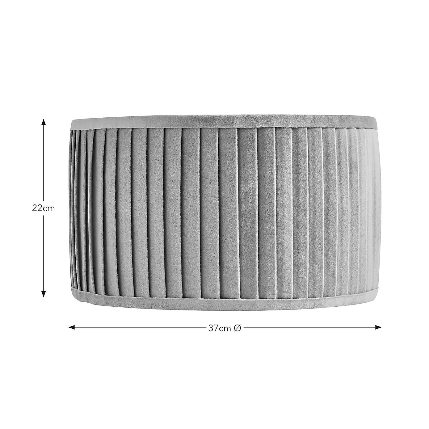 Sawyer Pleated Velvet Drum Lamp Shade