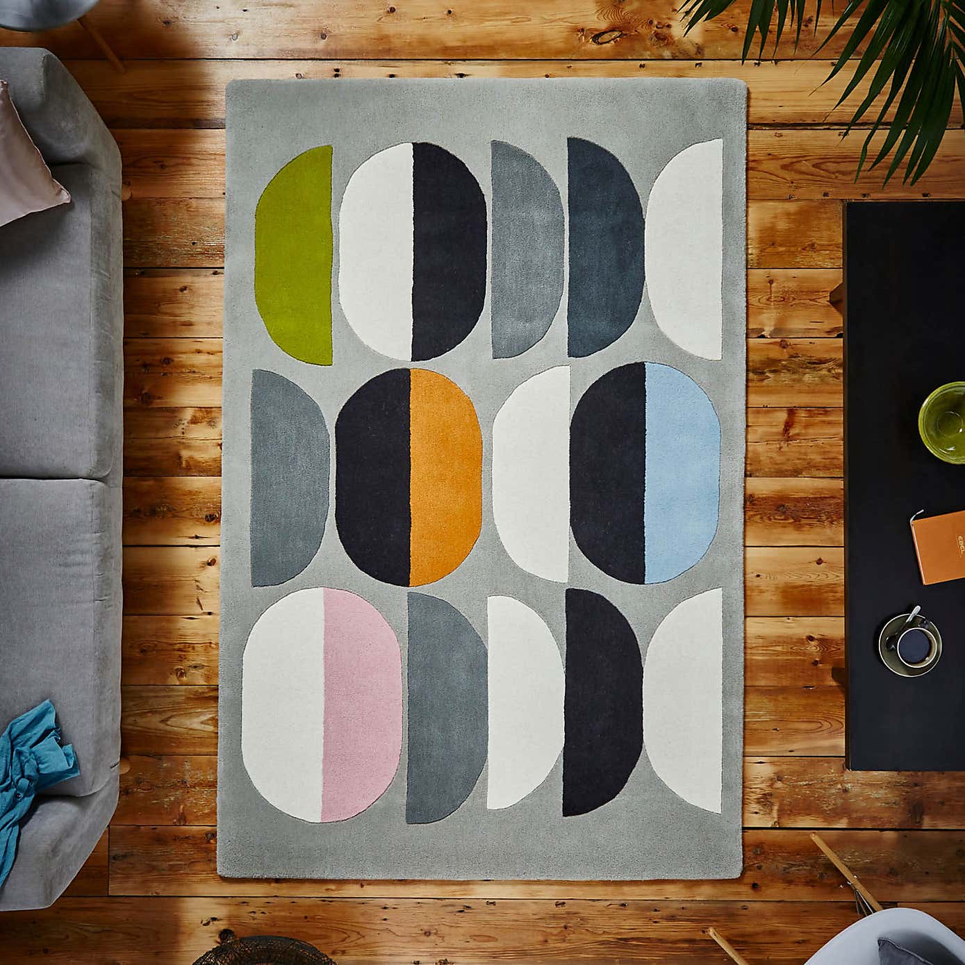 Grey Inaluxe Composition Rug