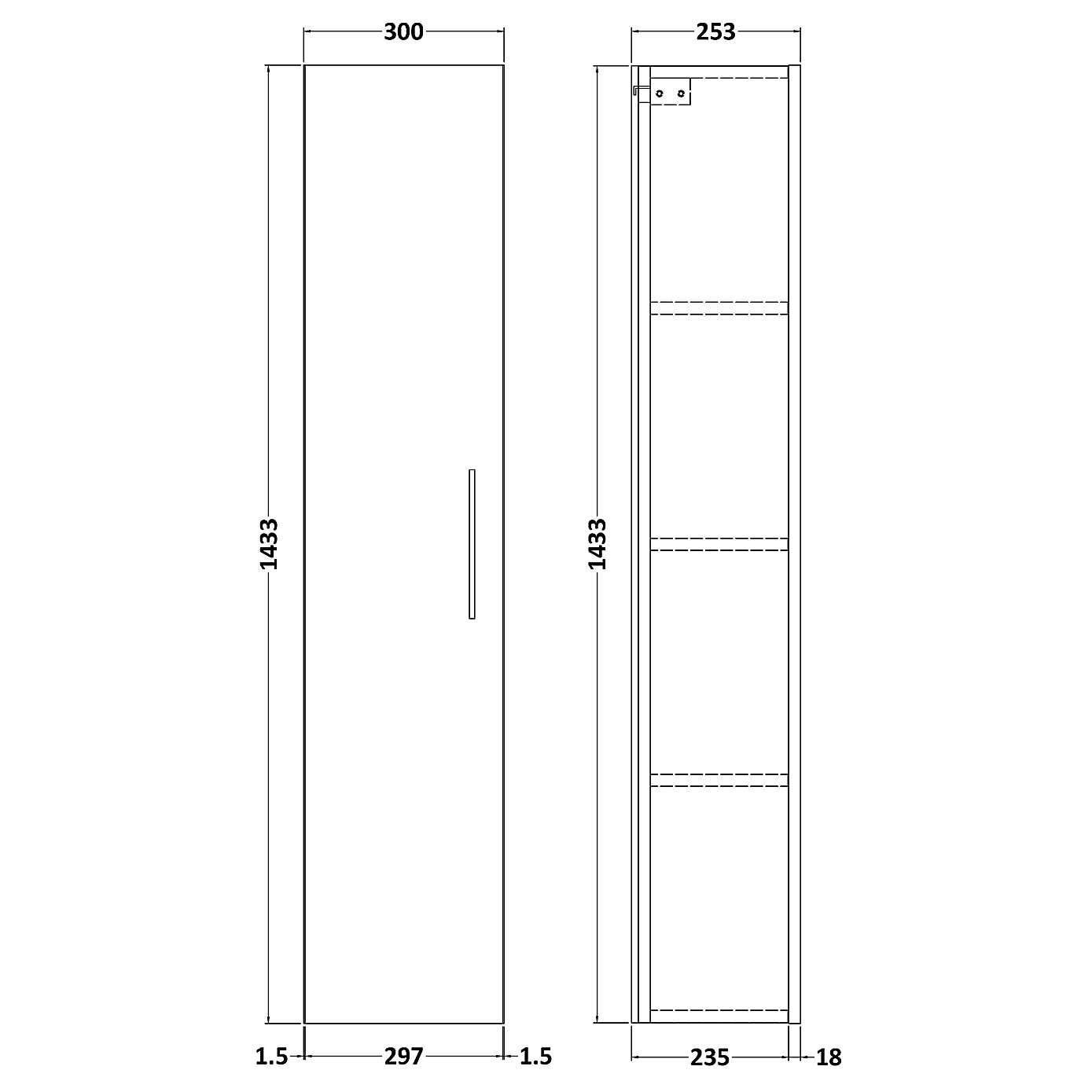 Arno Tall Storage Unit