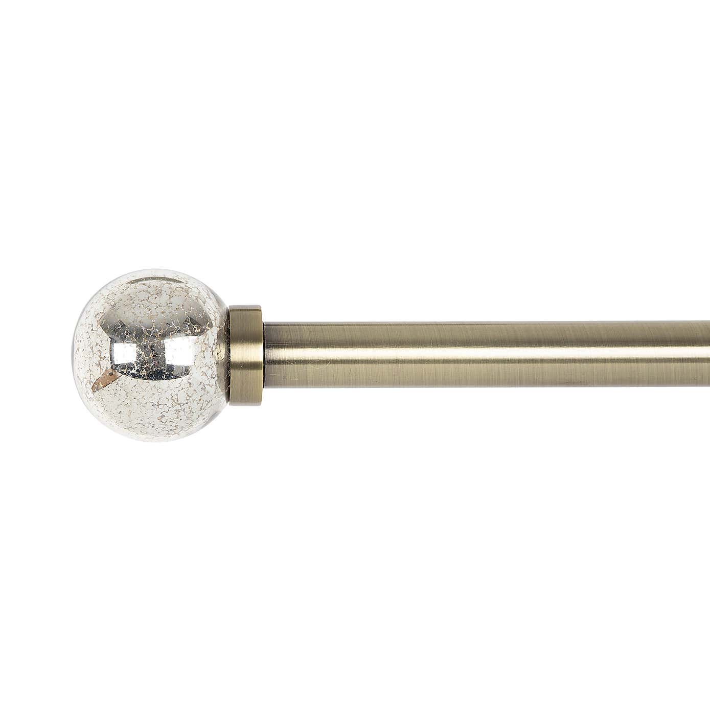 Mercury Extendable Metal Eyelet Curtain Pole​