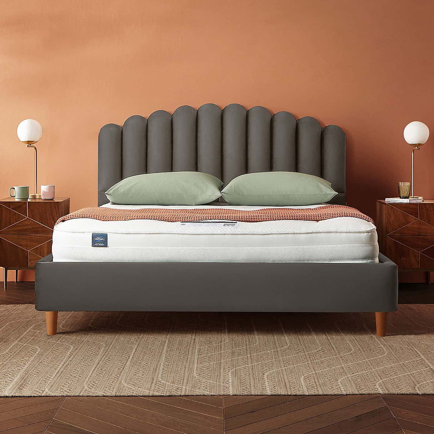 Silentnight Oriana Bed Frame, Velvet