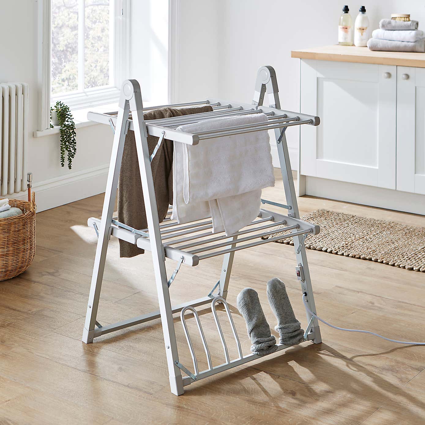 2 Tier A Frame Heated Airer