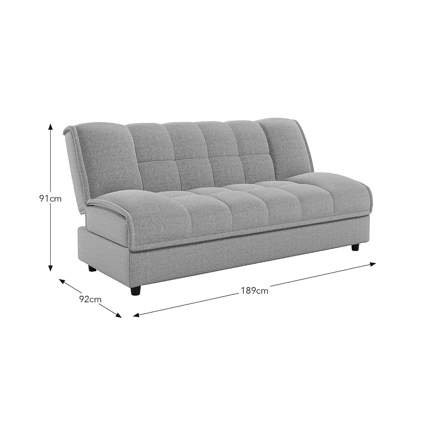 Emery Squish Soft Chenille Clic Clac Storage Sofa Bed