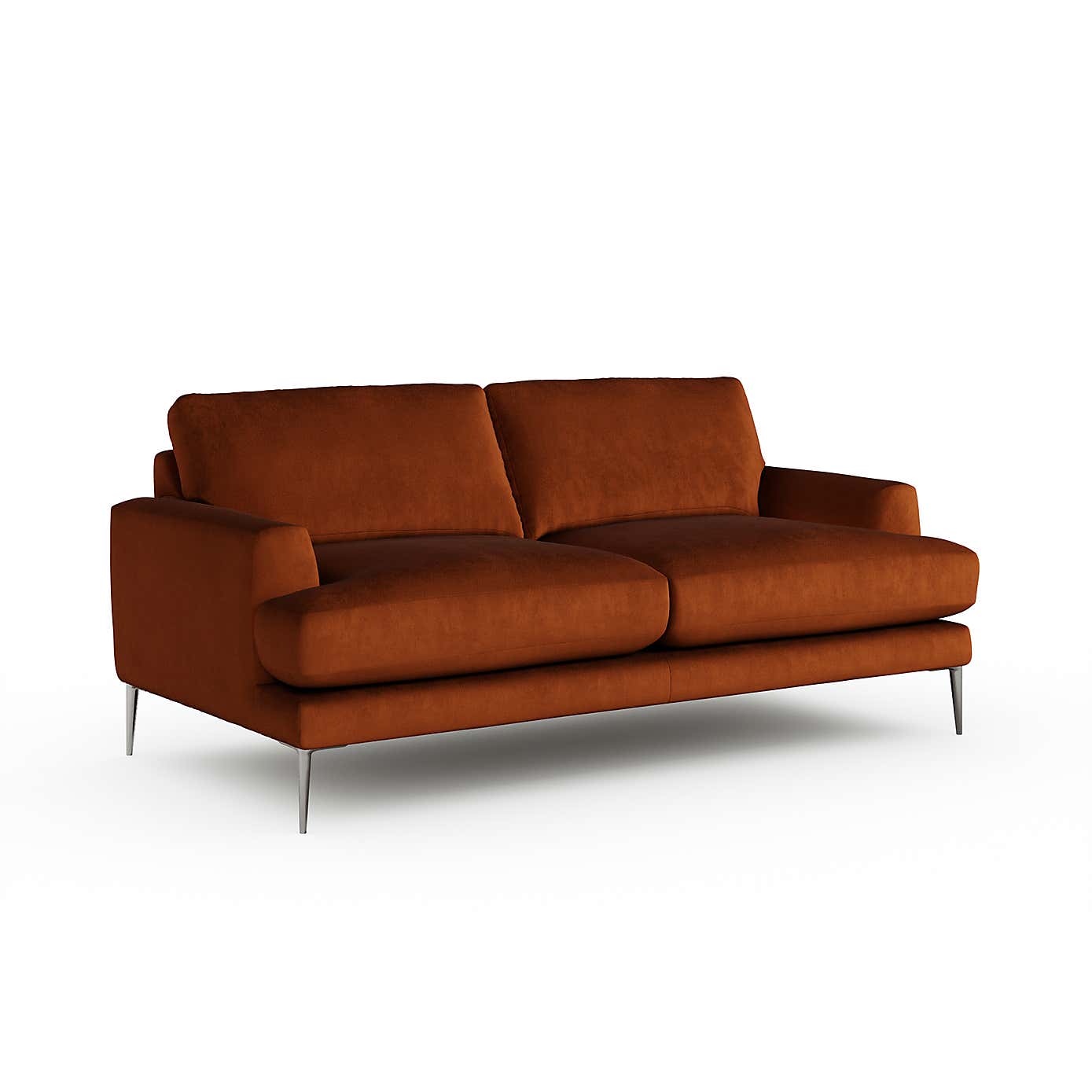 Lawson Matte Plush Velvet 3 Seater Sofa