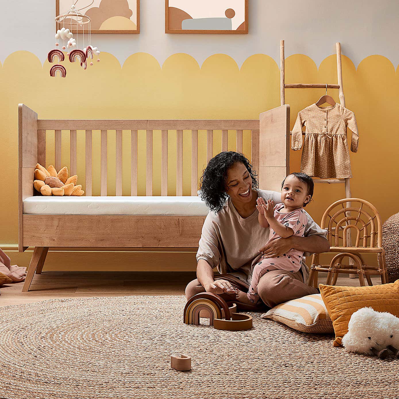 Safe Nights Snuggle Breathable Cot Mattress