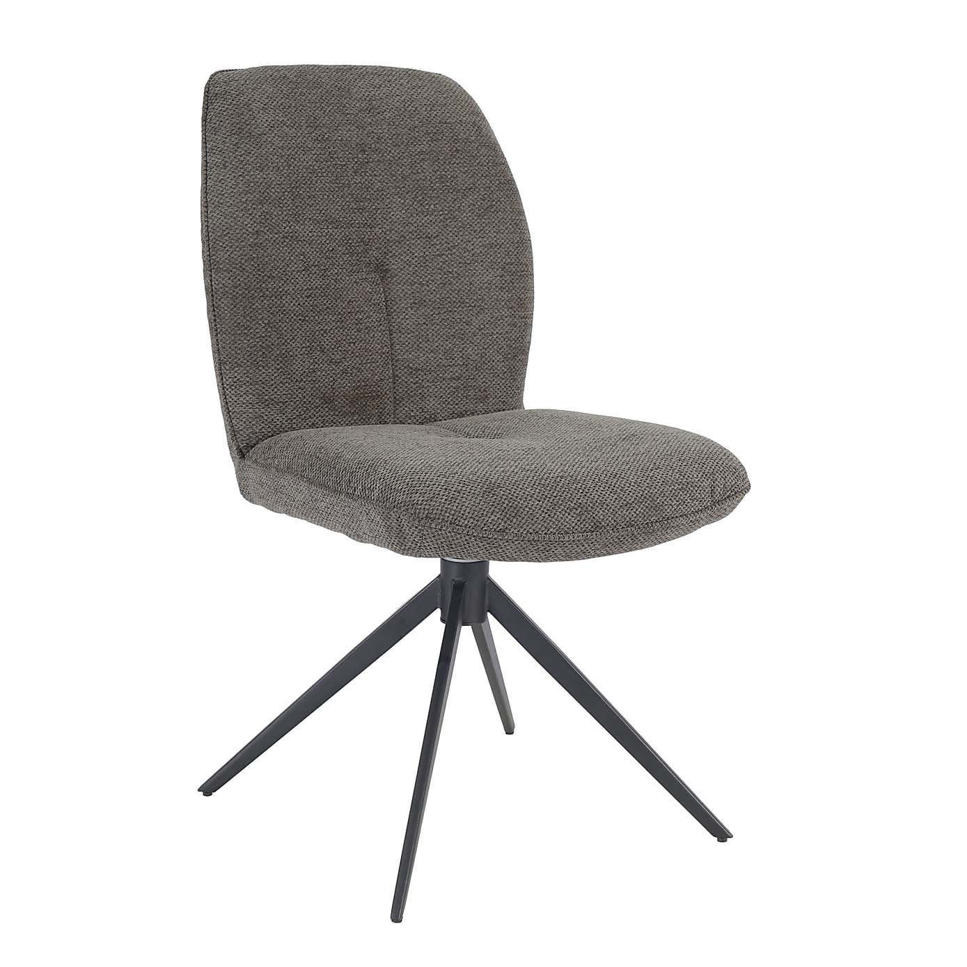 Indus Valley Camden 4-6 Seater Extendable Dining Table With 4 Pebble Grey Chairs