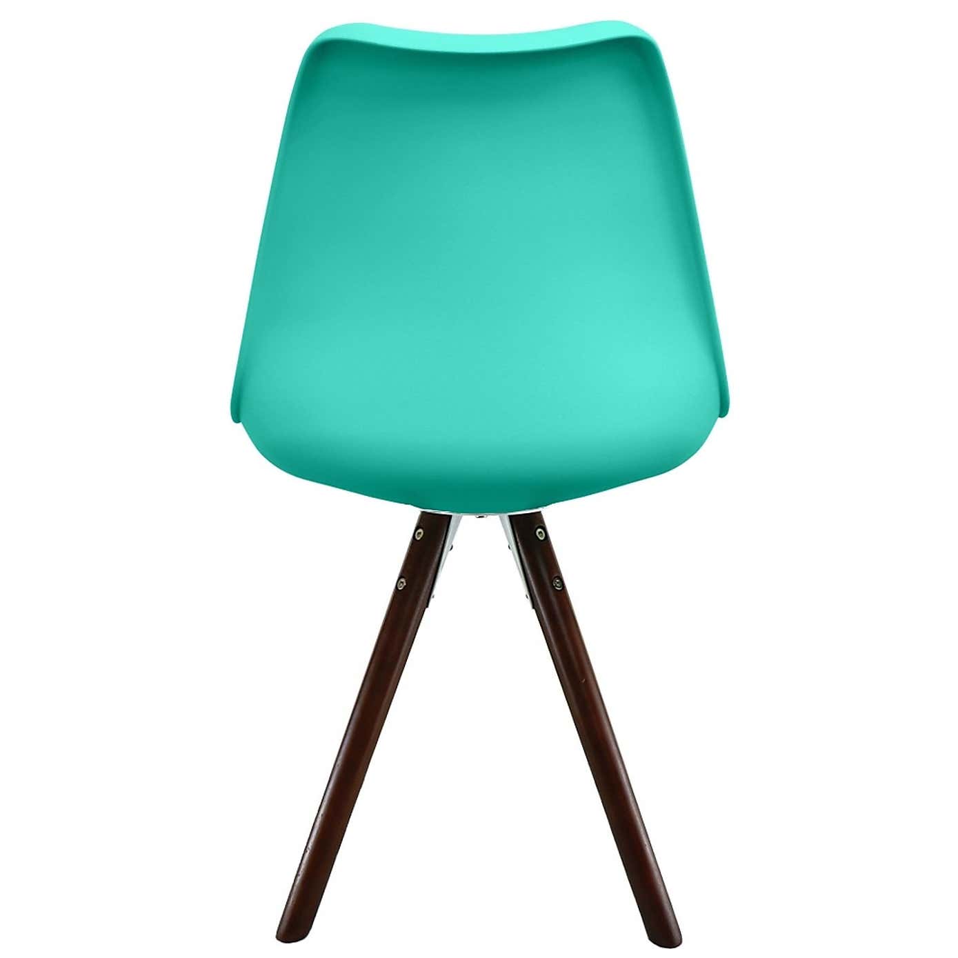 Fusion Living Soho Plastic Dining Chair with Pyramid Legs