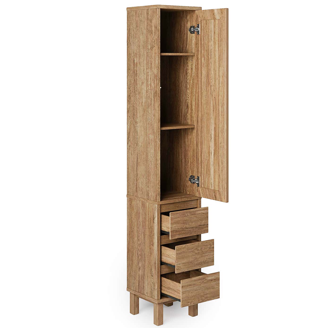 Humphrey Bathroom Tall Mirrored Cabinet