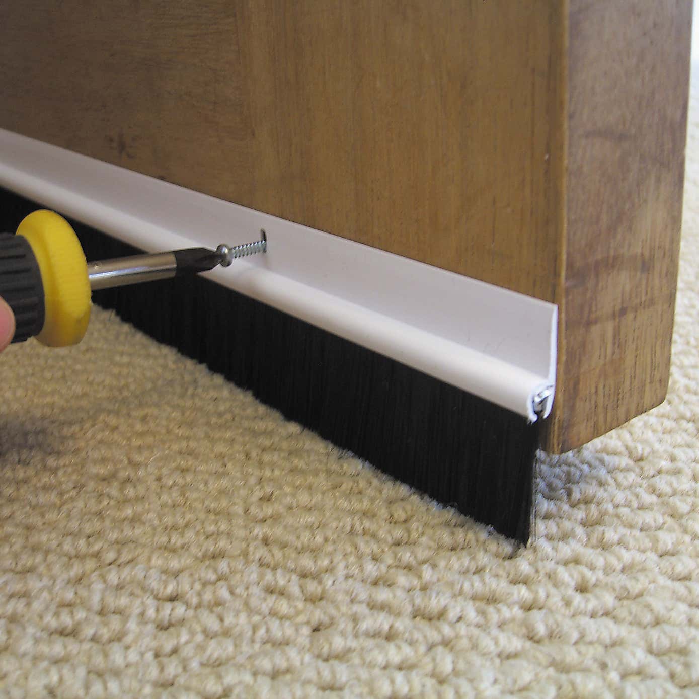 Stormguard PVC Door Bottom Brush 914mm White