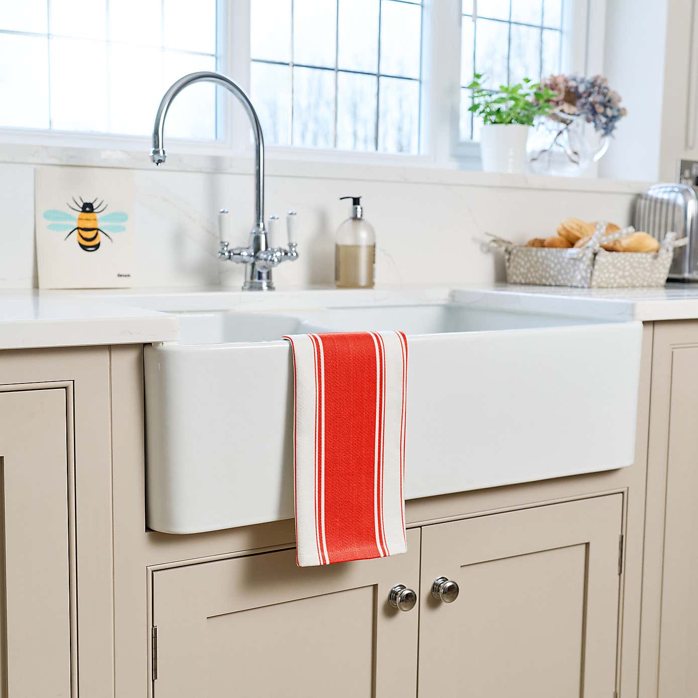 Dexam Set of 2 Love Colour Striped Tea Towels