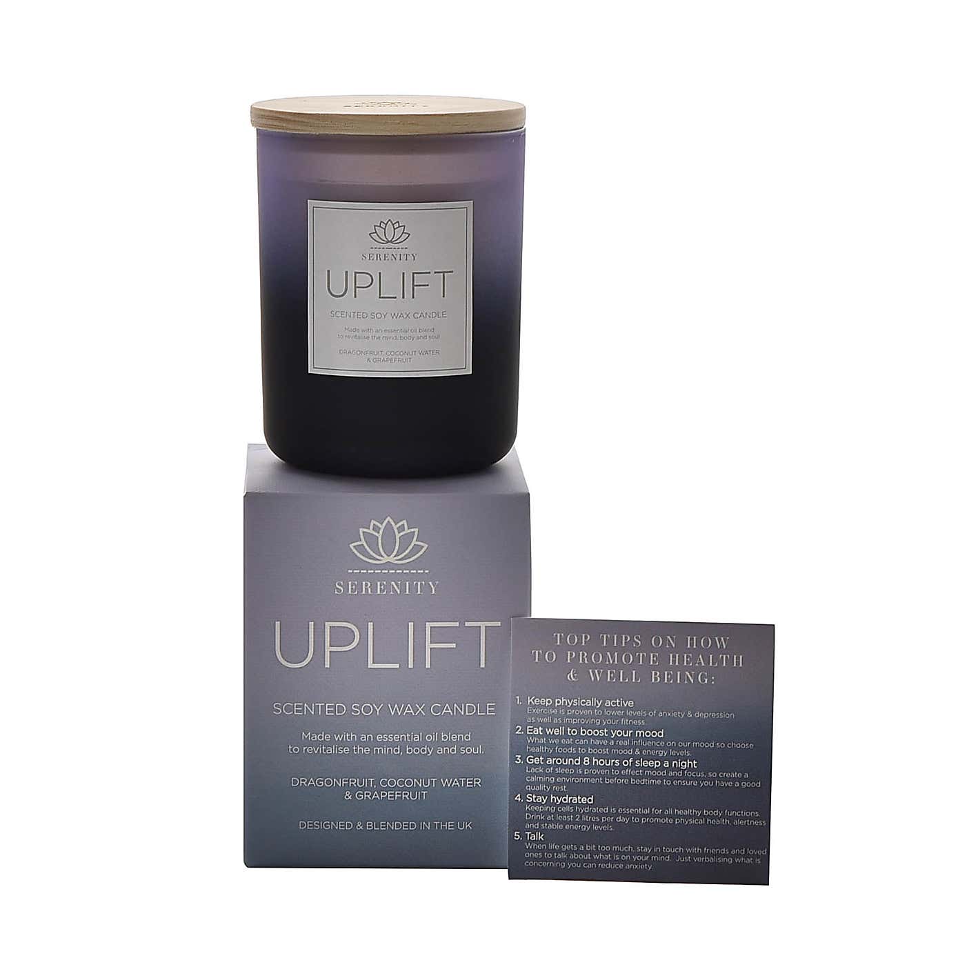 Serenity Uplift Dragonfruit, Coconut & Grapefruit Candle