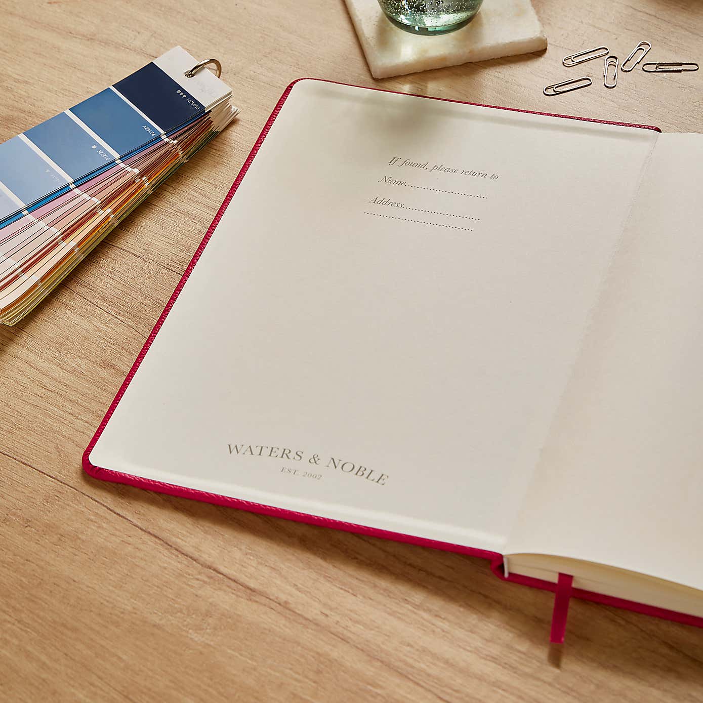 Waters and Noble Premium Faux Leather Notebook