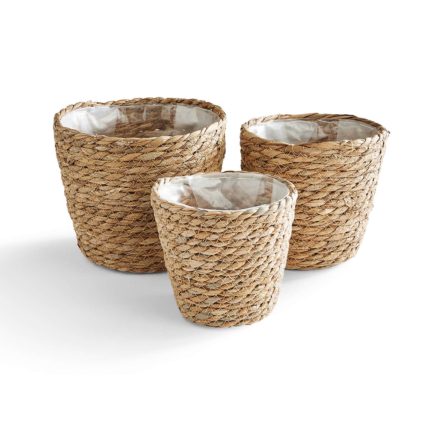 Set of 3 Woven Plant Pots