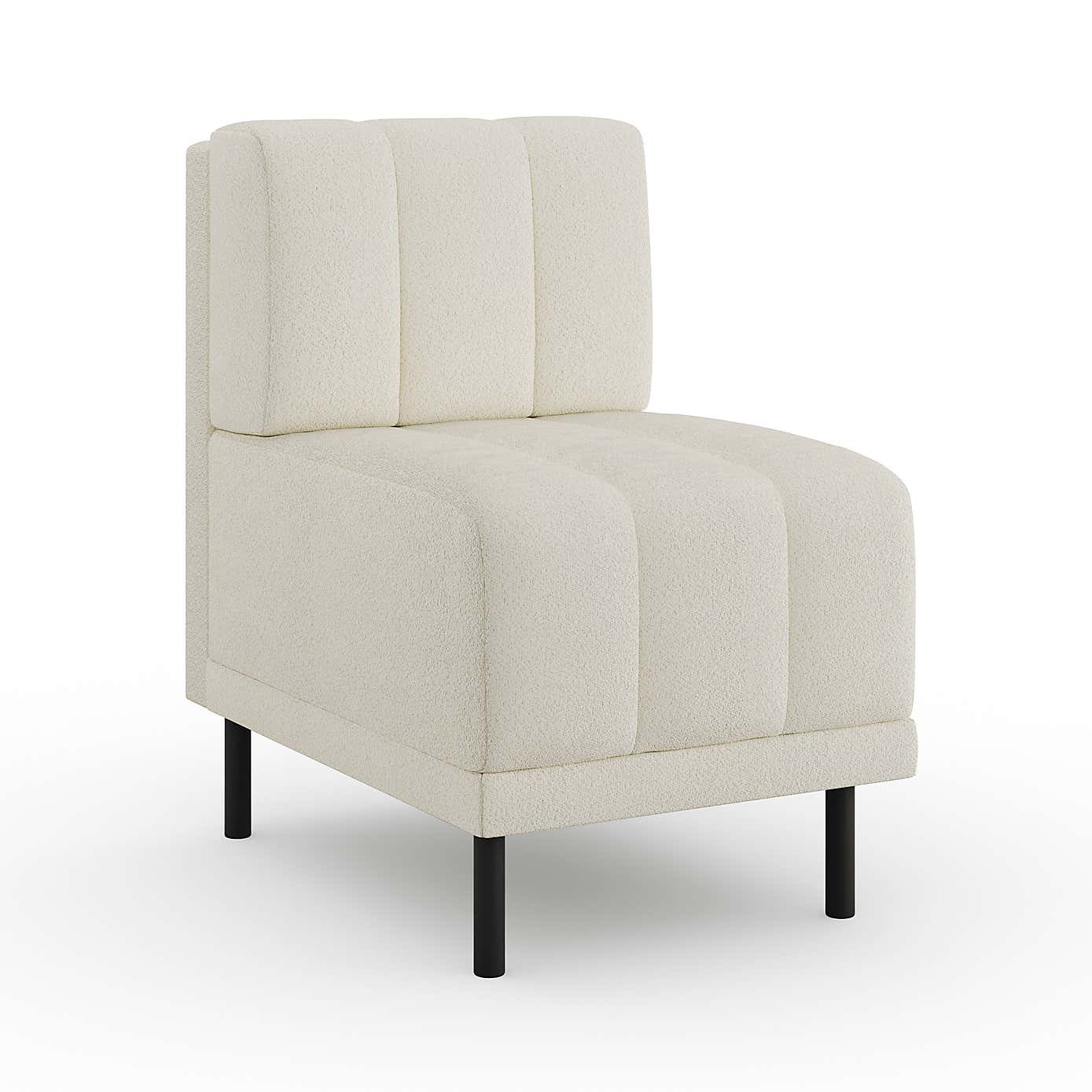 Amali Small Dining Bench, Boucle