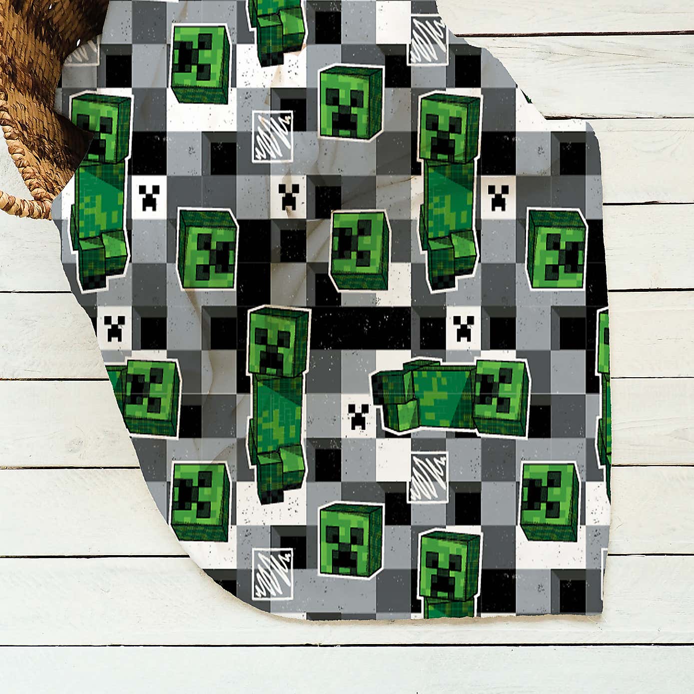 Minecraft Scribble Fleece Blanket