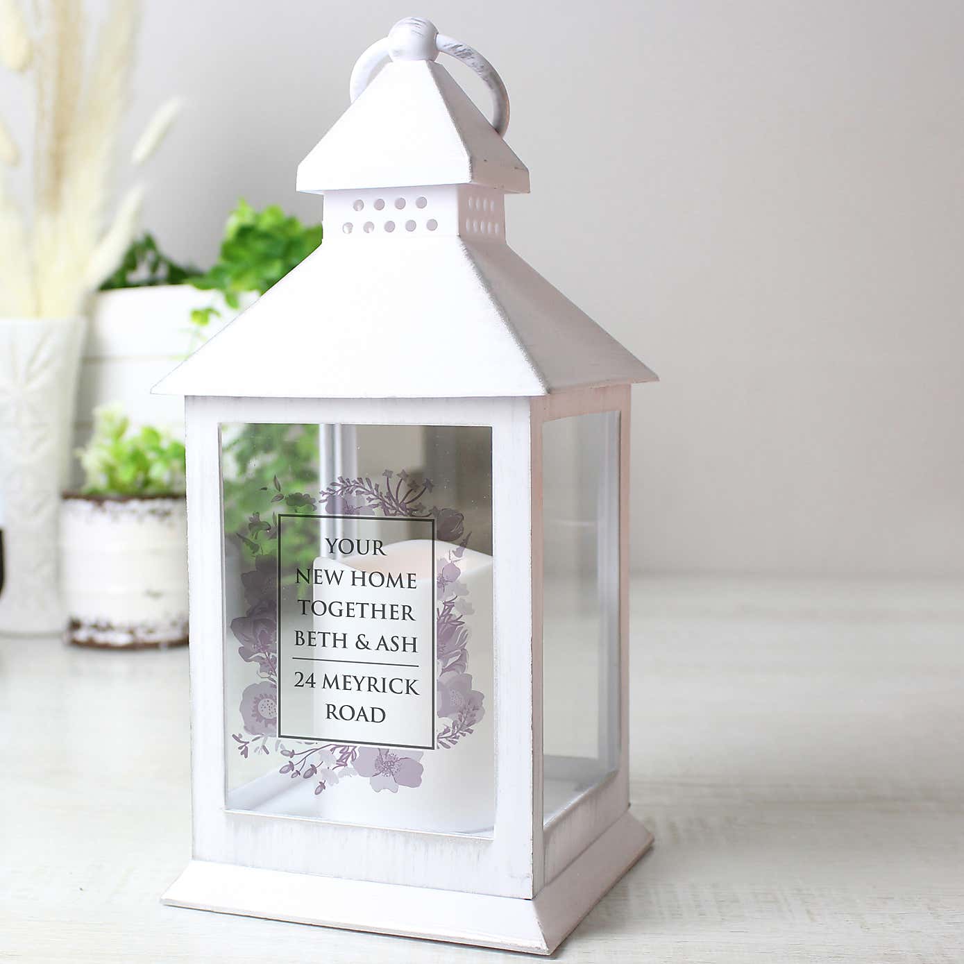 Personalised Soft Watercolour Lantern