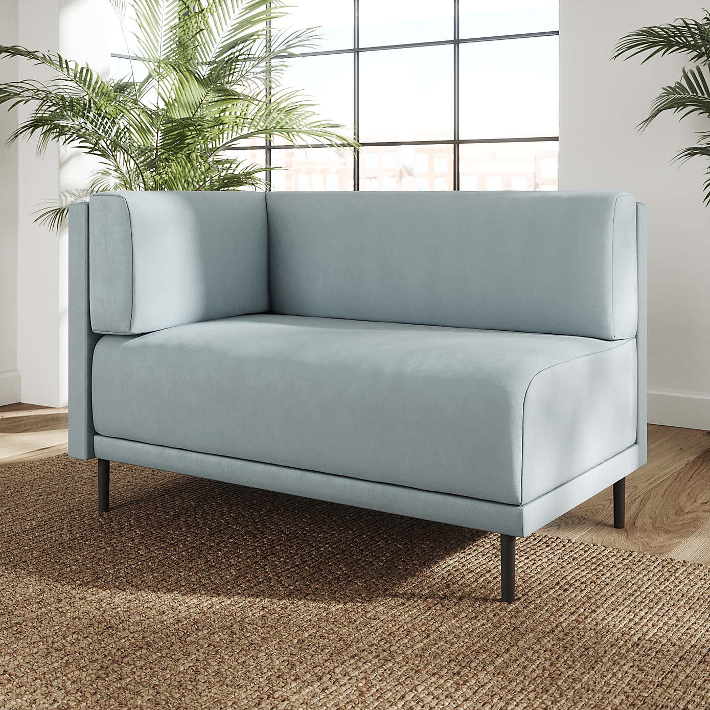 Mae Corner Dining Bench, Vintage Velvet