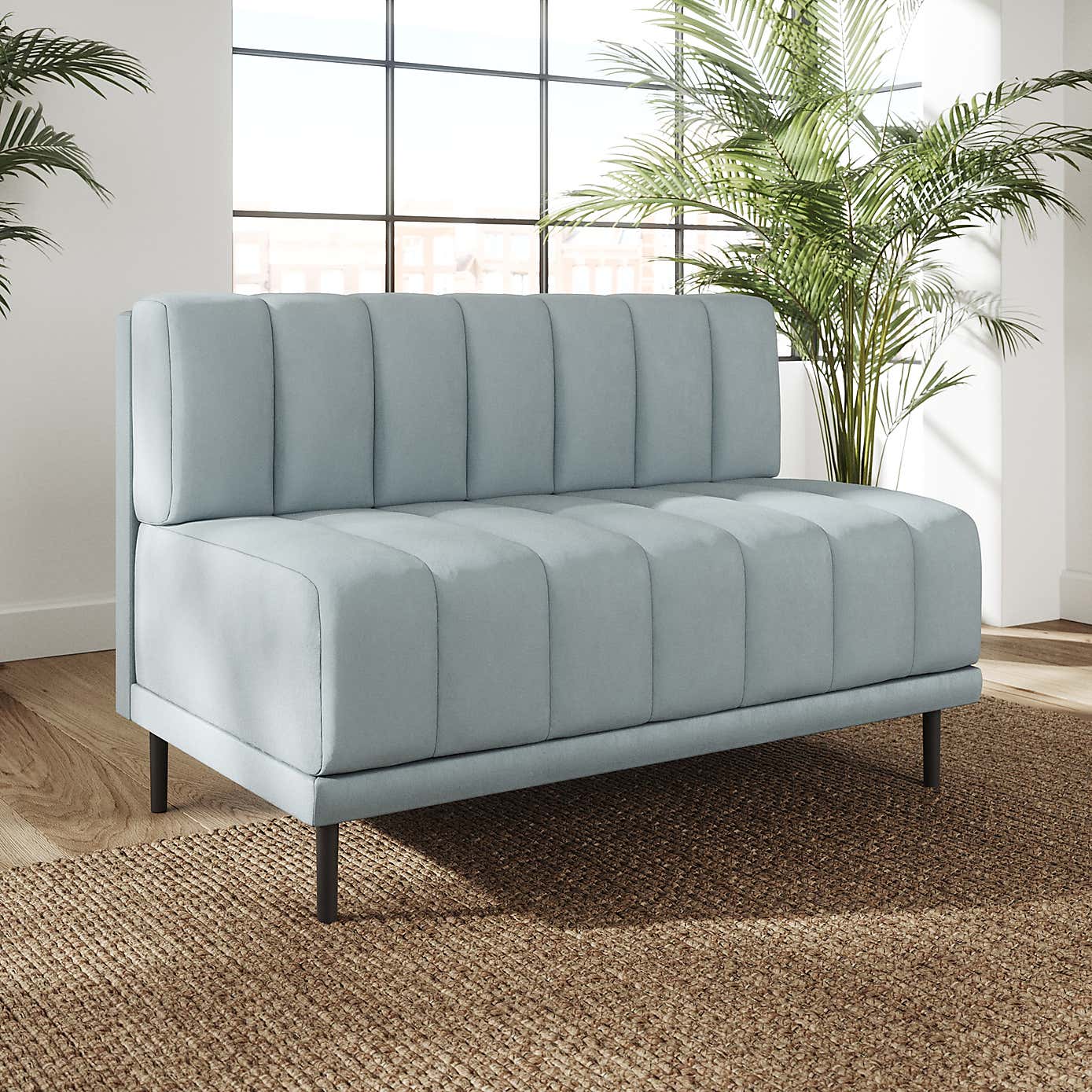 Amali Long Dining Bench, Vintage Velvet