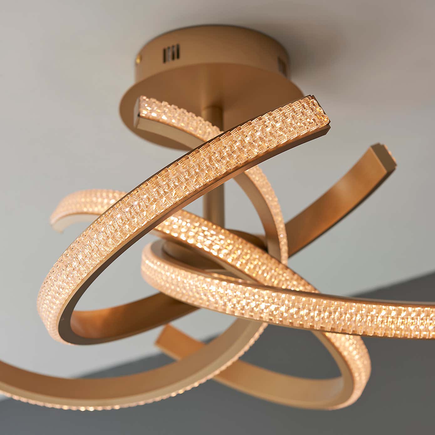 Vogue Sierra 4 Light Semi Flush Ceiling Light