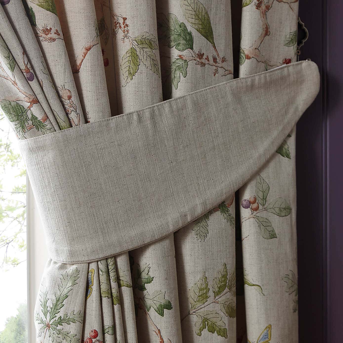 Dorma Woodland Birds Natural Tiebacks