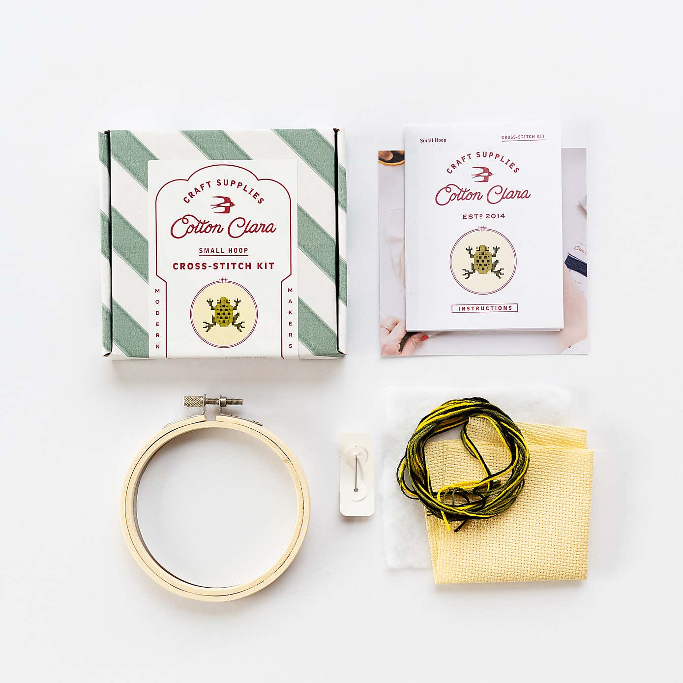 Cotton Clara Frog Cross Stitch Kit