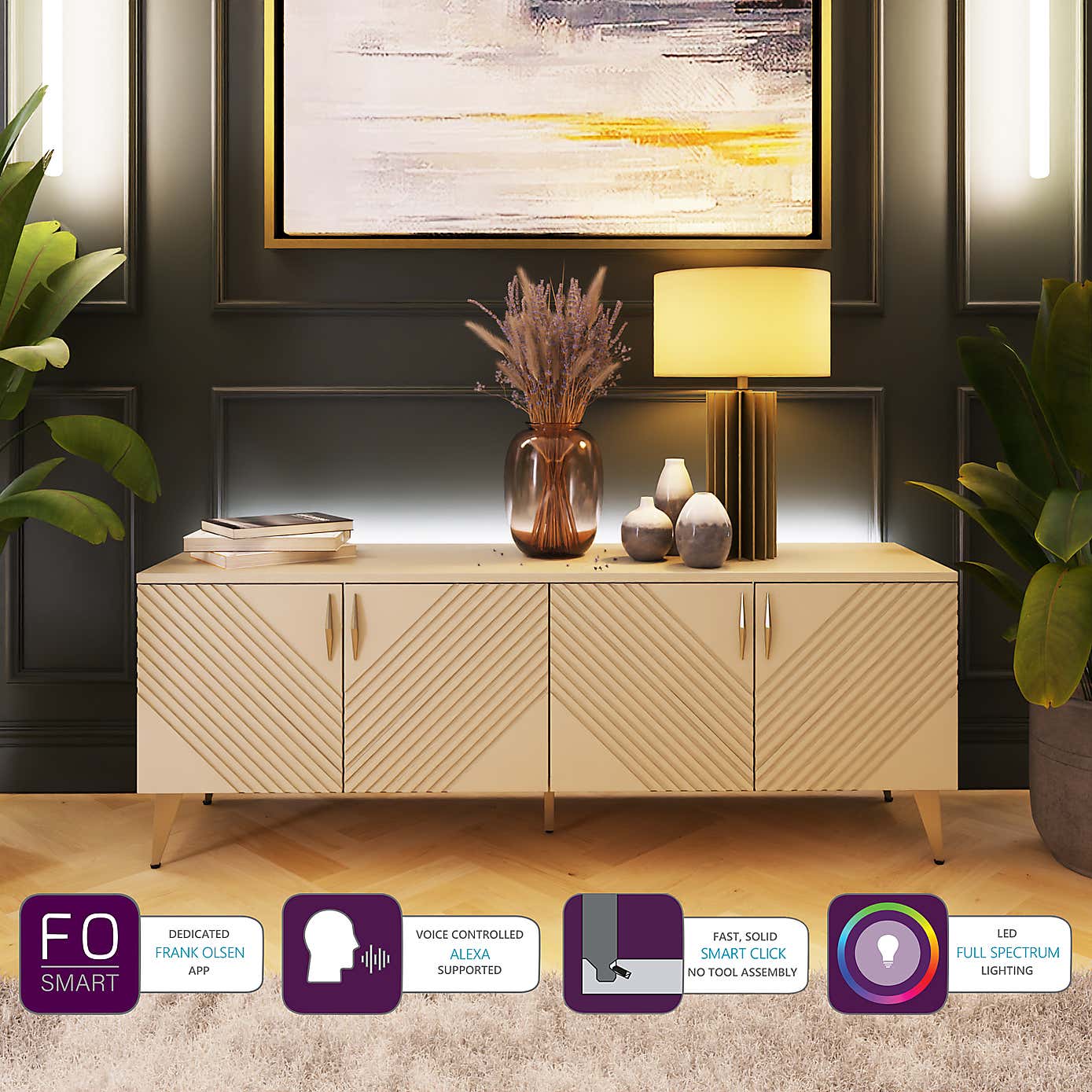 Ava Extra Wide TV Stand for TVs up to 70"