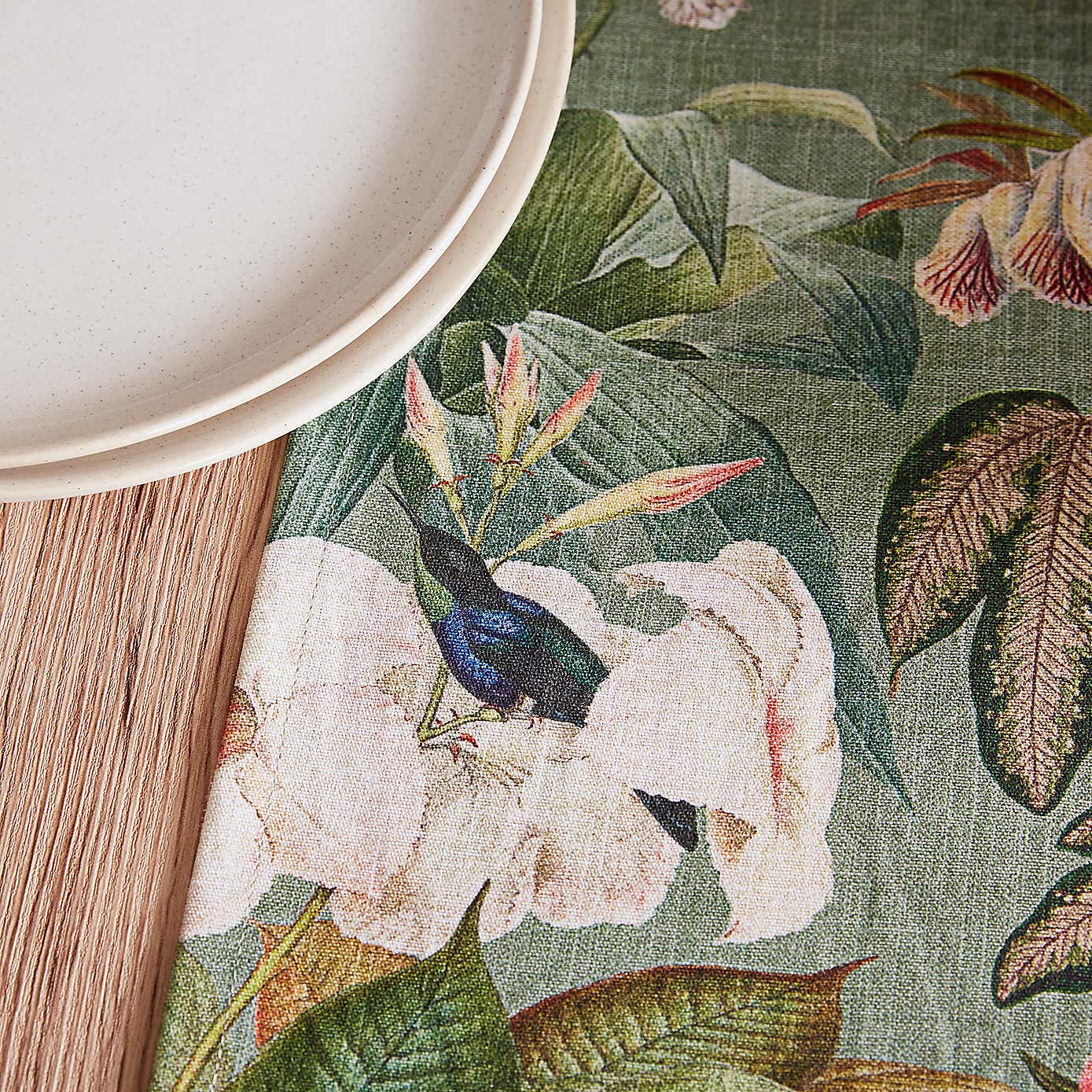 Botanical Bird Table Runner