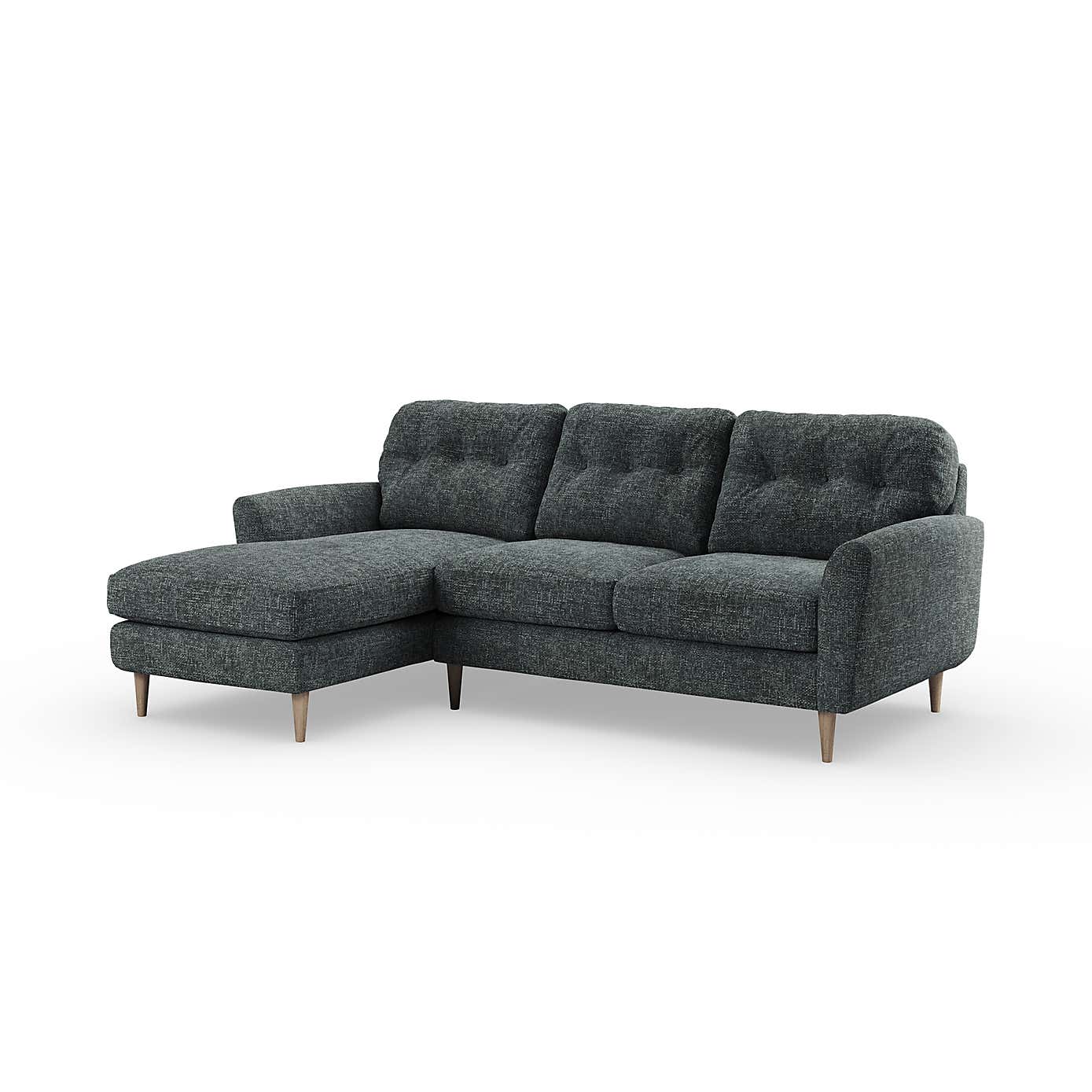Sven Chunky Chenille Large Corner Chaise Sofa