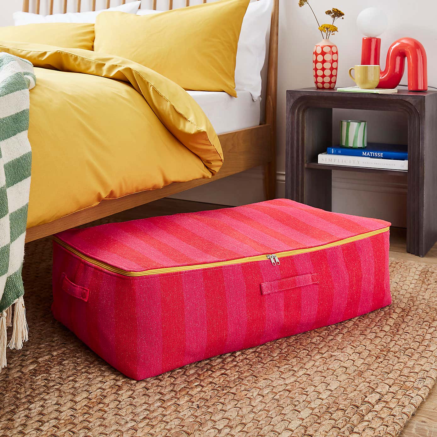 Elements Sutton Woven Stripe Underbed Storage Bag